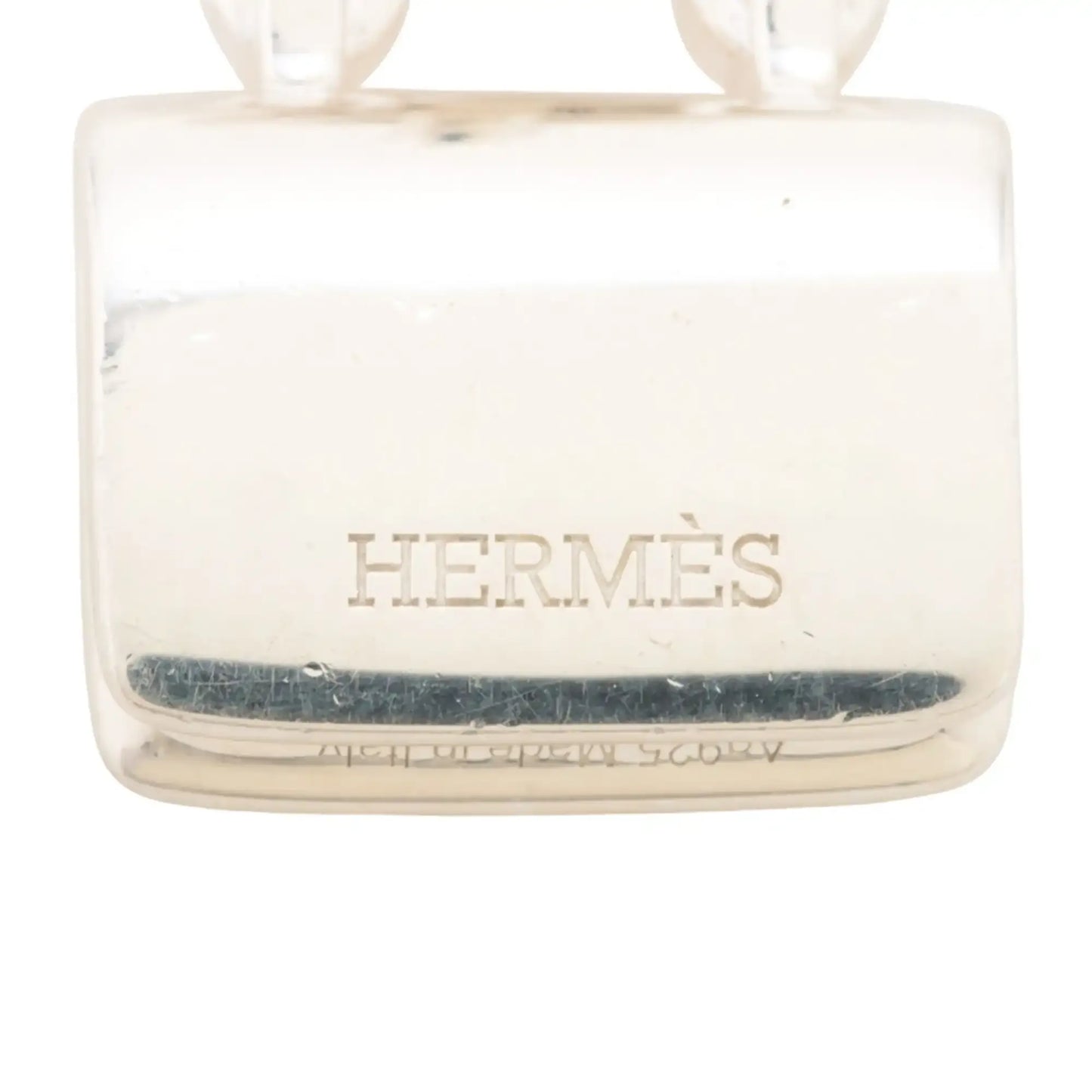 Hermès Sterling Silver Amulettes Constance Necklace