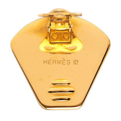 Hermès Enamel Cloisonne Clip On Earrings