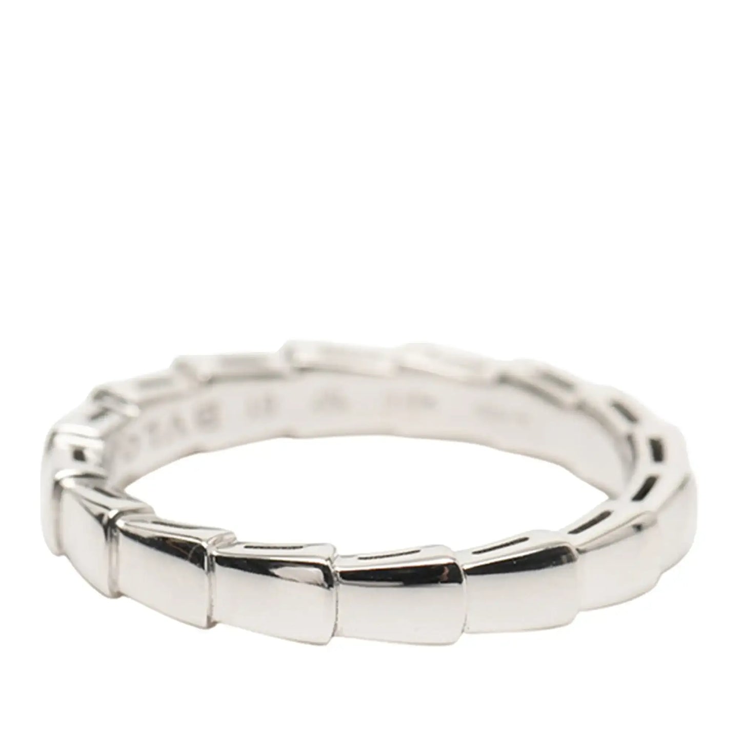 Bvlgari 18K White Gold Serpenti Viper Ring