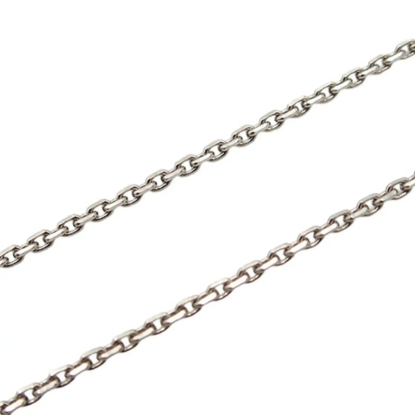 Chanel Silver Plated CC Resin Heart Pendant Necklace