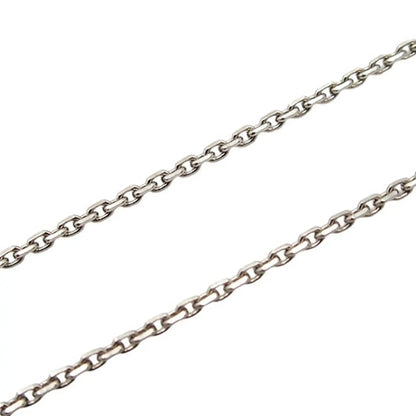 Chanel Silver Plated CC Resin Heart Pendant Necklace