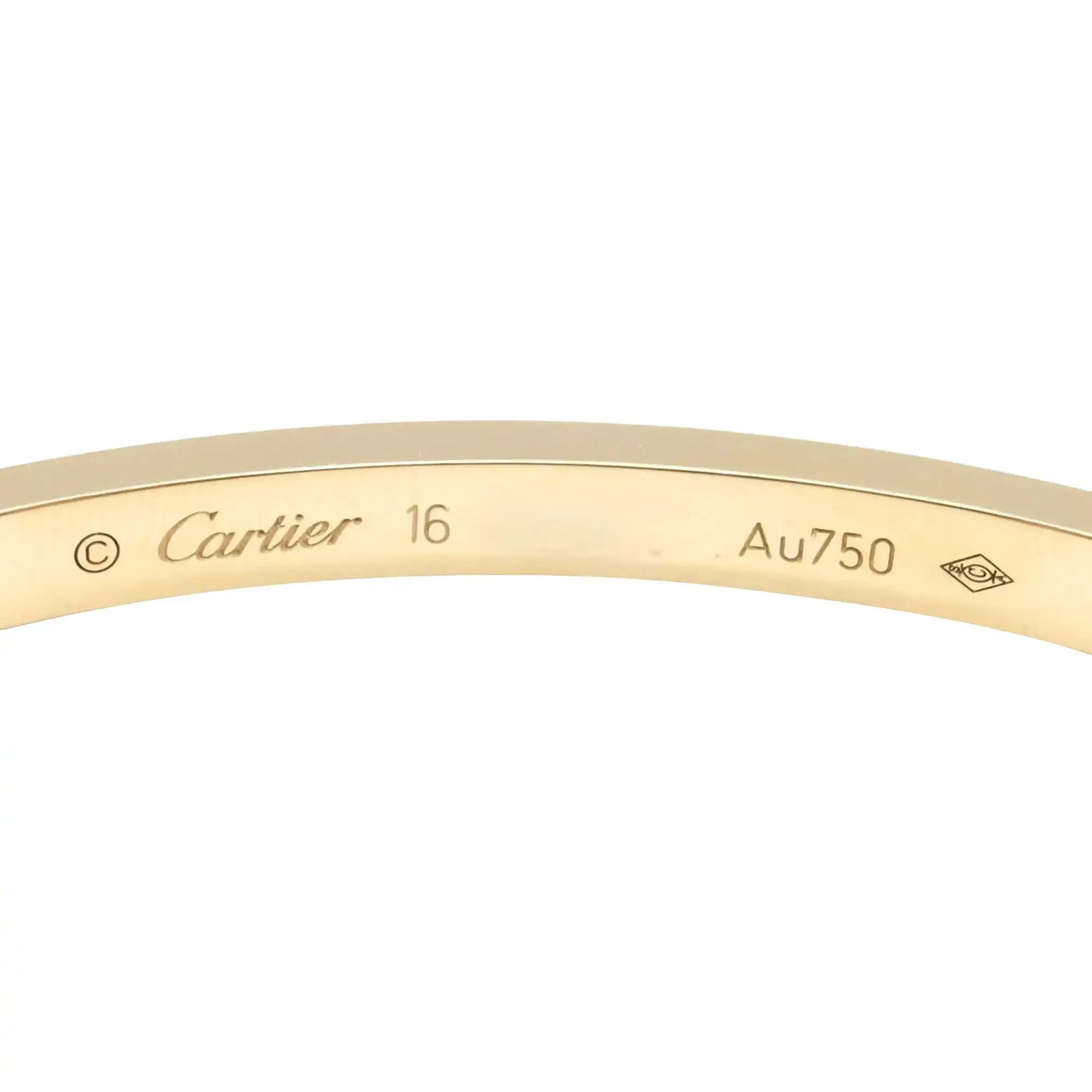 Cartier 18K Yellow Gold Small Love Bracelet
