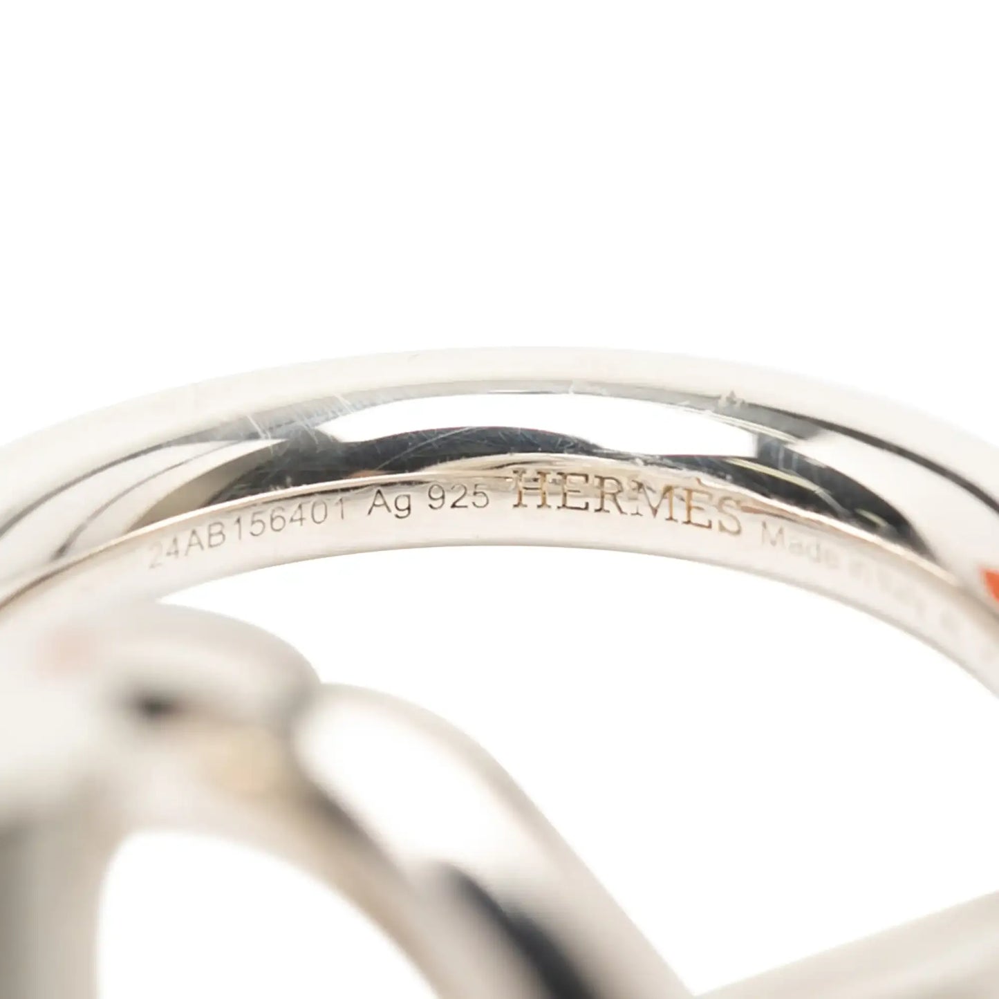 Hermès Sterling Silver Echappee Ring