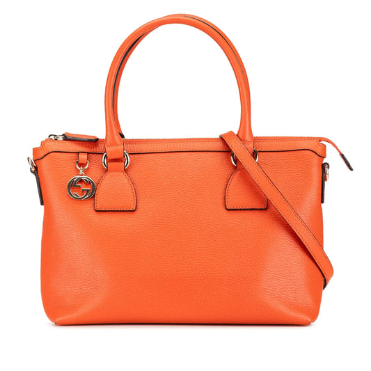 Gucci Leather Charmy Satchel