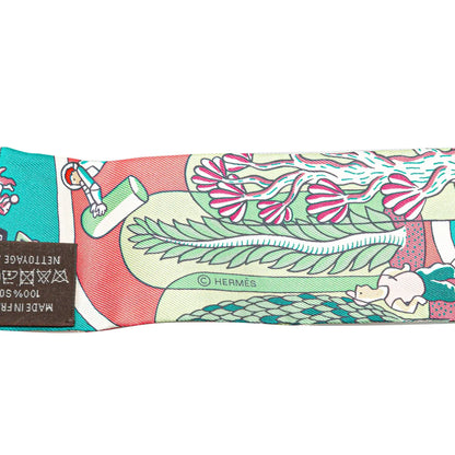 Hermès Exposition Universelle Twilly Silk Scarf