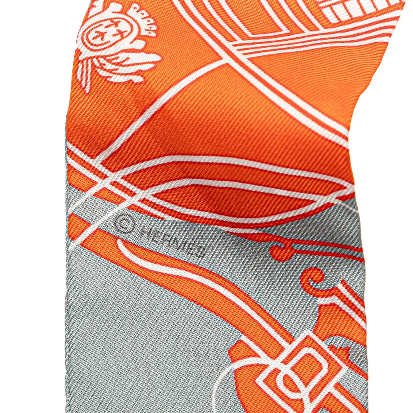 Hermès Ex-Libris Silk Twilly Scarf