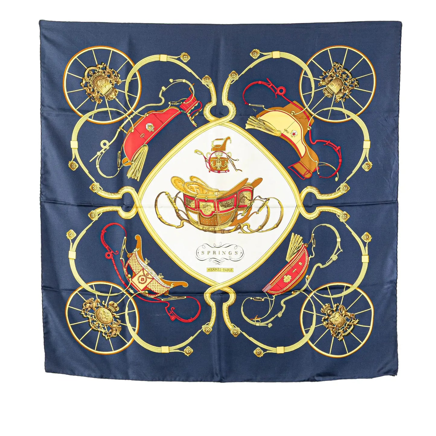 Hermès Springs Silk Scarf 90