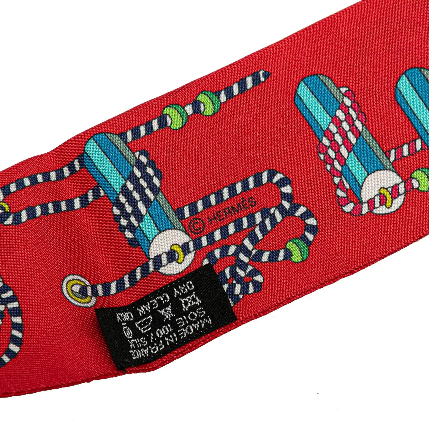 Hermès Cordages Silk Twilly Scarf