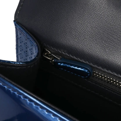 Dior Medium Metallic Patent Microcannage Diorama Crossbody