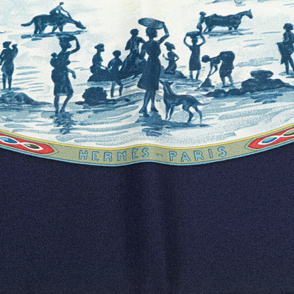 Hermès Cavaliers Peuls Silk Scarf