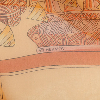 Hermès Recontre Oceane Chiffon Silk Scarf