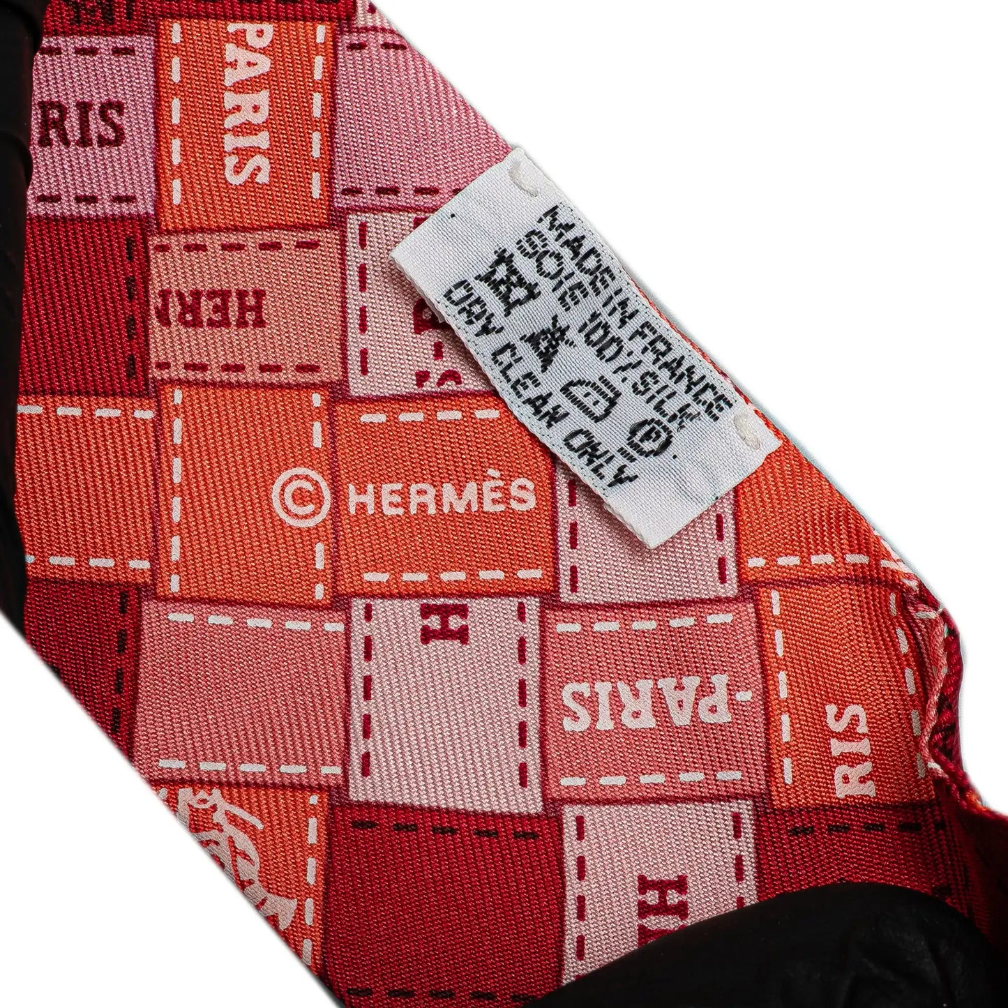 Hermès Bolduc Au Carre Silk Twilly Scarf