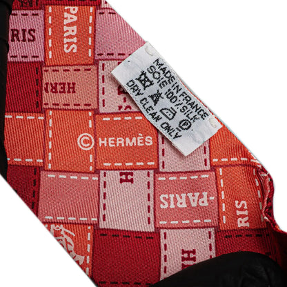 Hermès Bolduc Au Carre Silk Twilly Scarf