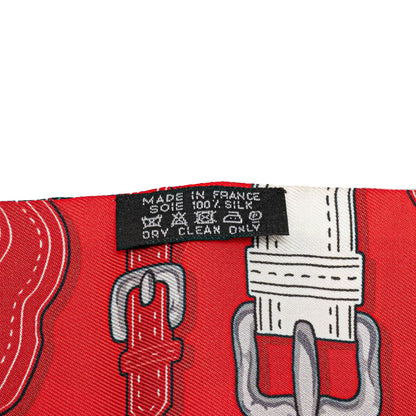 Hermès Harnais Des Presidents Twilly Silk Scarf