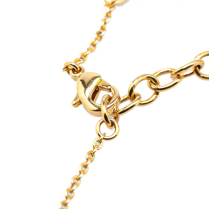 Louis Vuitton Gold Plated Nanogram Pendant Necklace