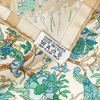 Hermès Fantaisies Indiennes Silk Handkerchief