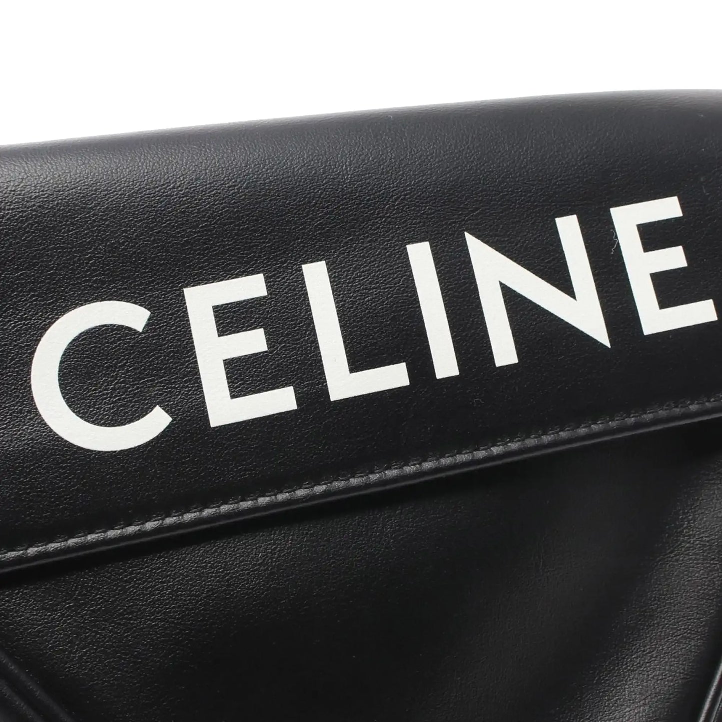 Celine Smooth Calfskin Logo Triangle Crossbody