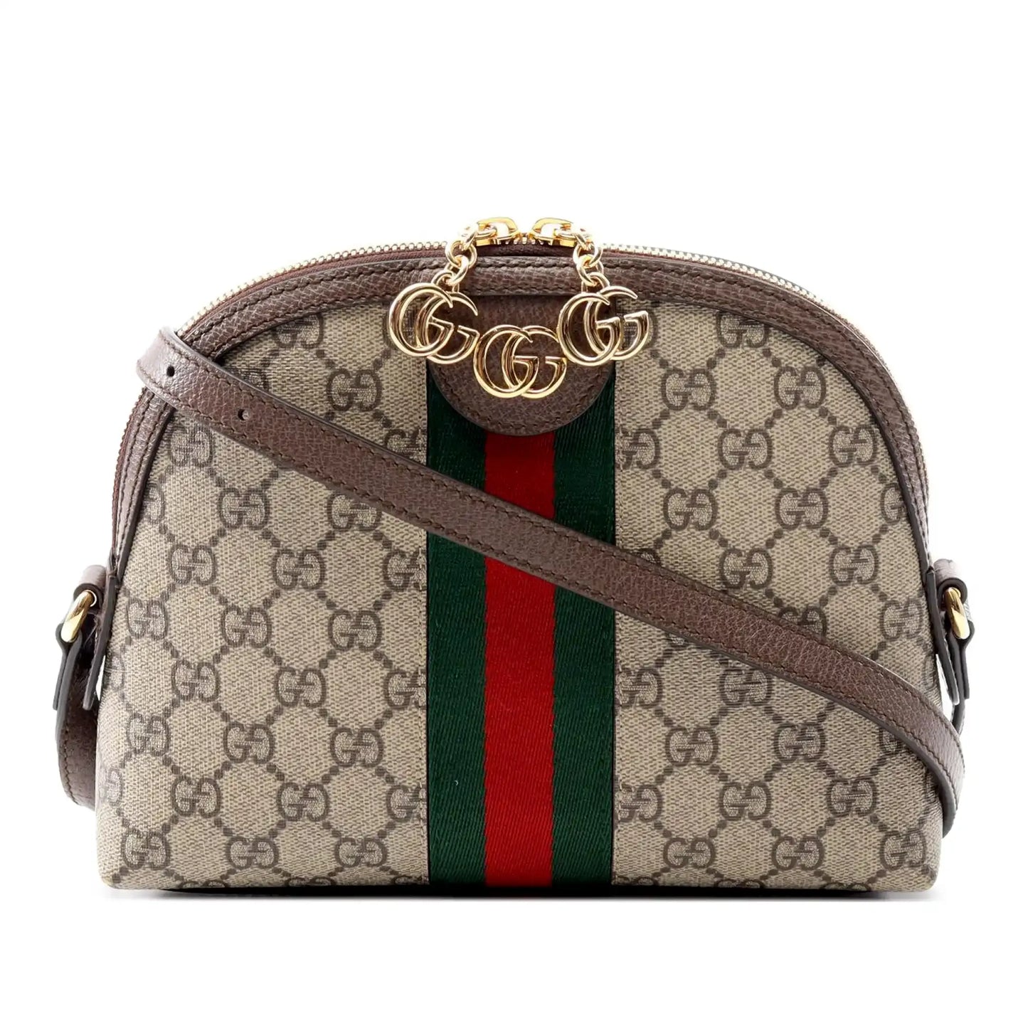 Gucci Small GG Supreme Ophidia Dome Crossbody