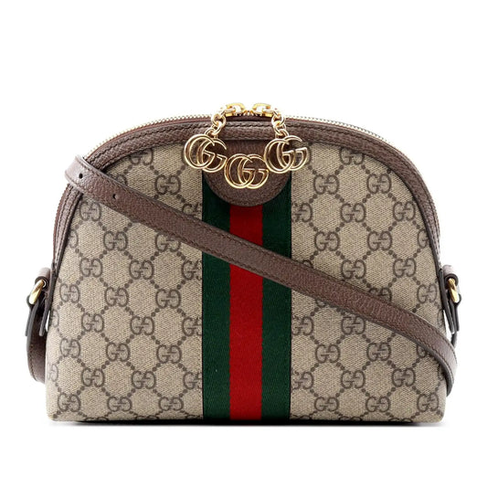 Gucci Small GG Supreme Ophidia Dome Crossbody