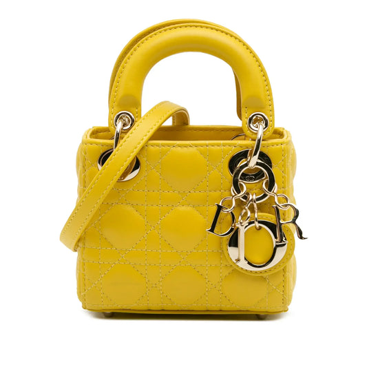 Dior Micro Lambskin Cannage Lady