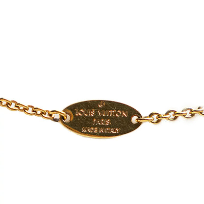 Louis Vuitton Gold Plated Essential V Necklace