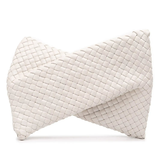 Bottega Veneta Lambskin Padded Intreccio Crisscross Clutch