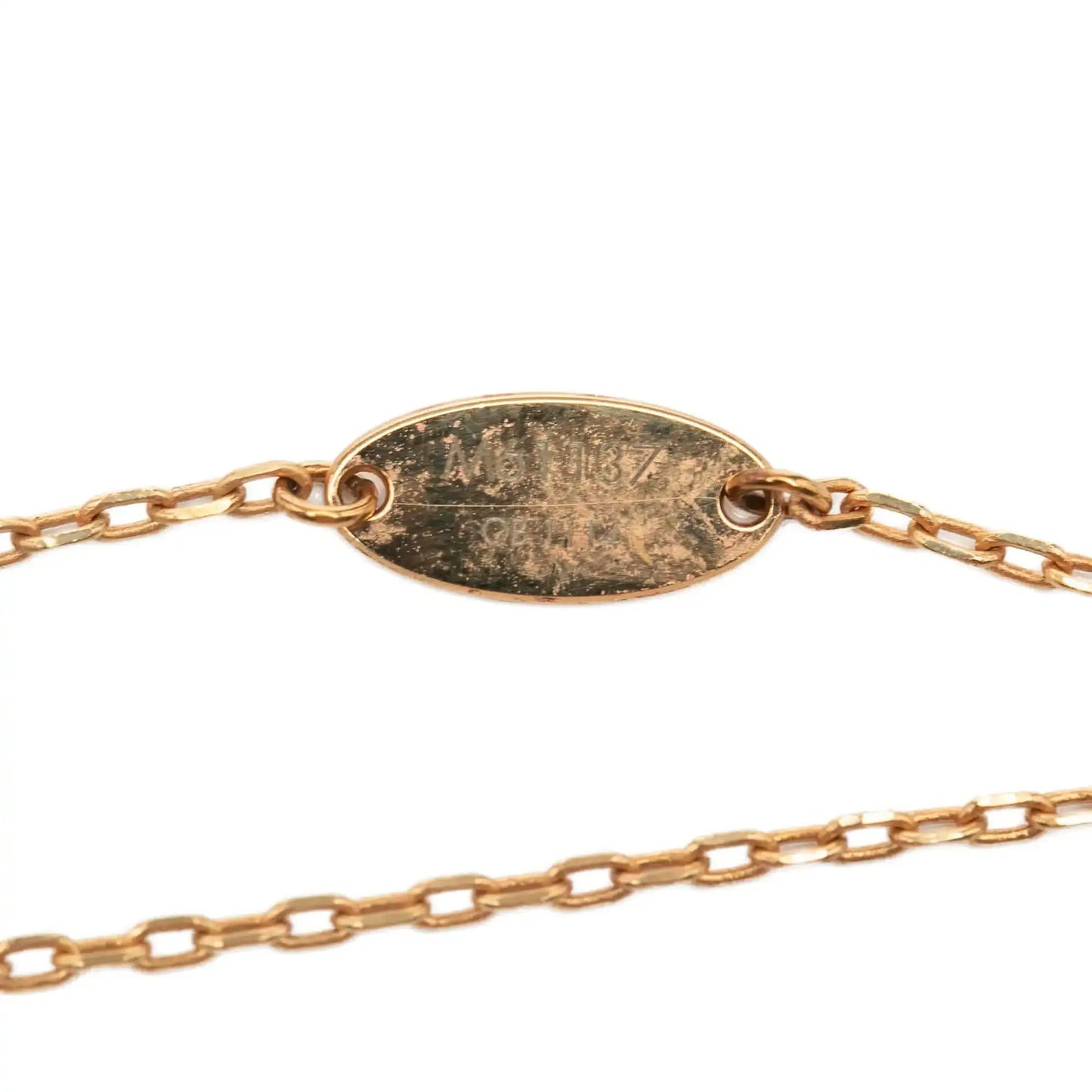 Louis Vuitton Gold Plated Rubber Heart Pendant Necklace