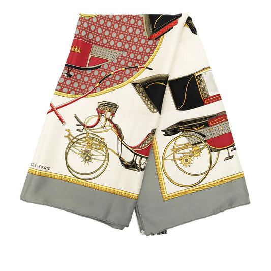 Hermès Les Voitures a Transformation Silk Scarf