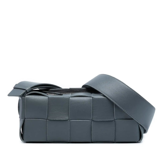 Bottega Veneta Small Lambskin Intrecciato Brick Cassette