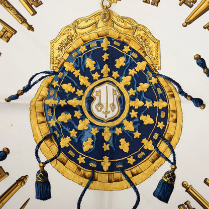 Hermès Les Cles Silk Scarf 90