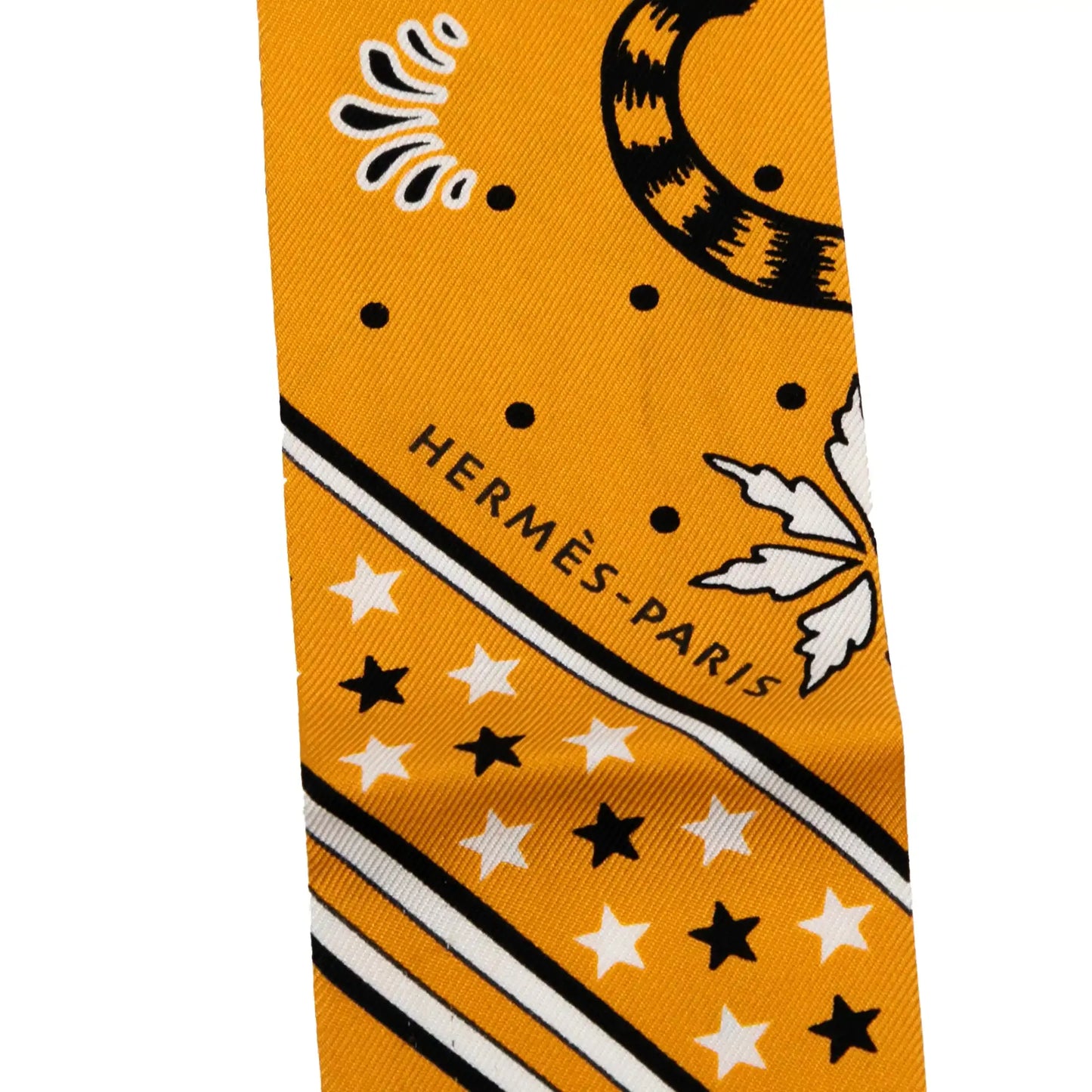 Hermès Les Leopards Bandana Silk Twilly Scarf