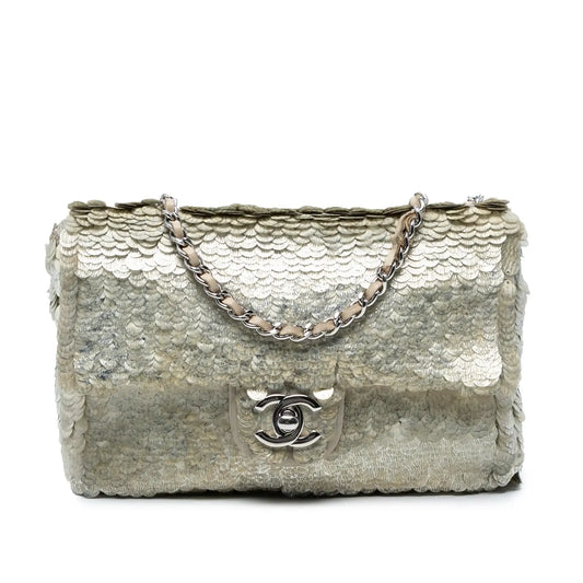 Chanel Small Paillettes Sequin Single Flap