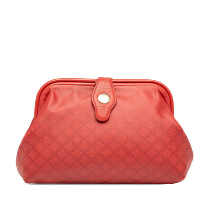 Celine Macadam Coated Canvas Frame Clutch