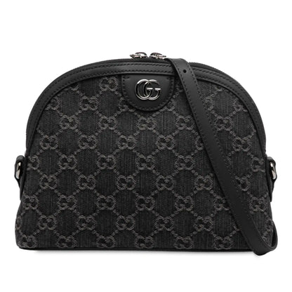 Gucci Small GG Denim Ophidia Dome Crossbody