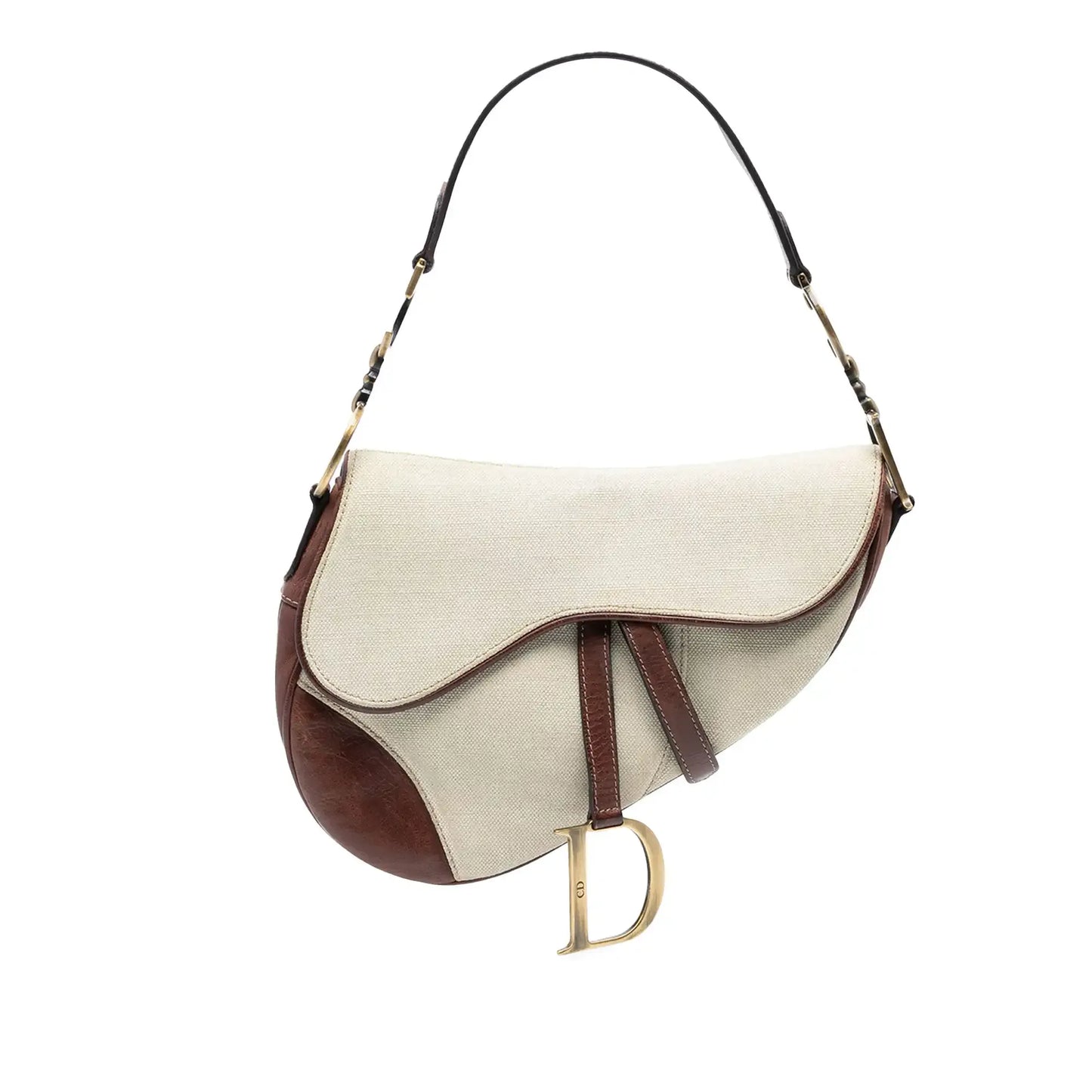 Dior Canvas Saddle Bag