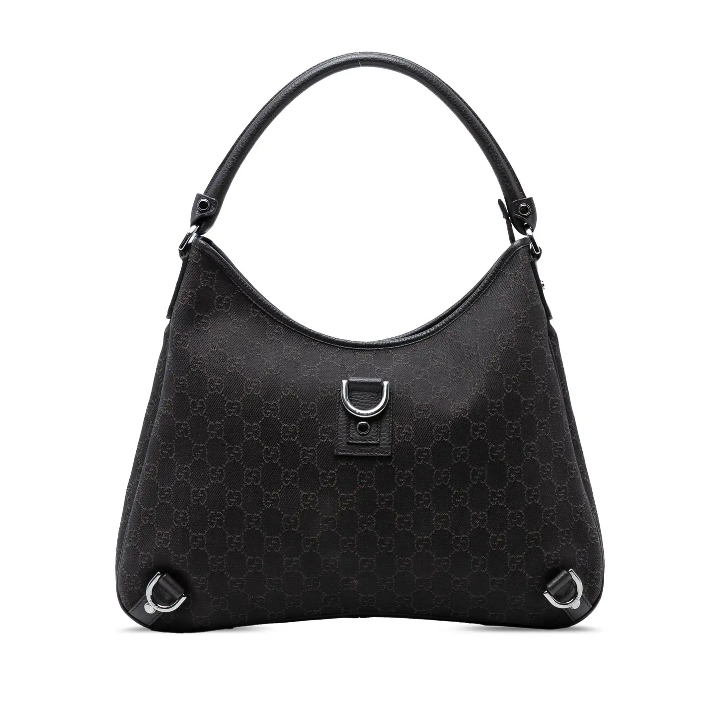 Gucci GG Denim Abbey D Ring Shoulder Bag