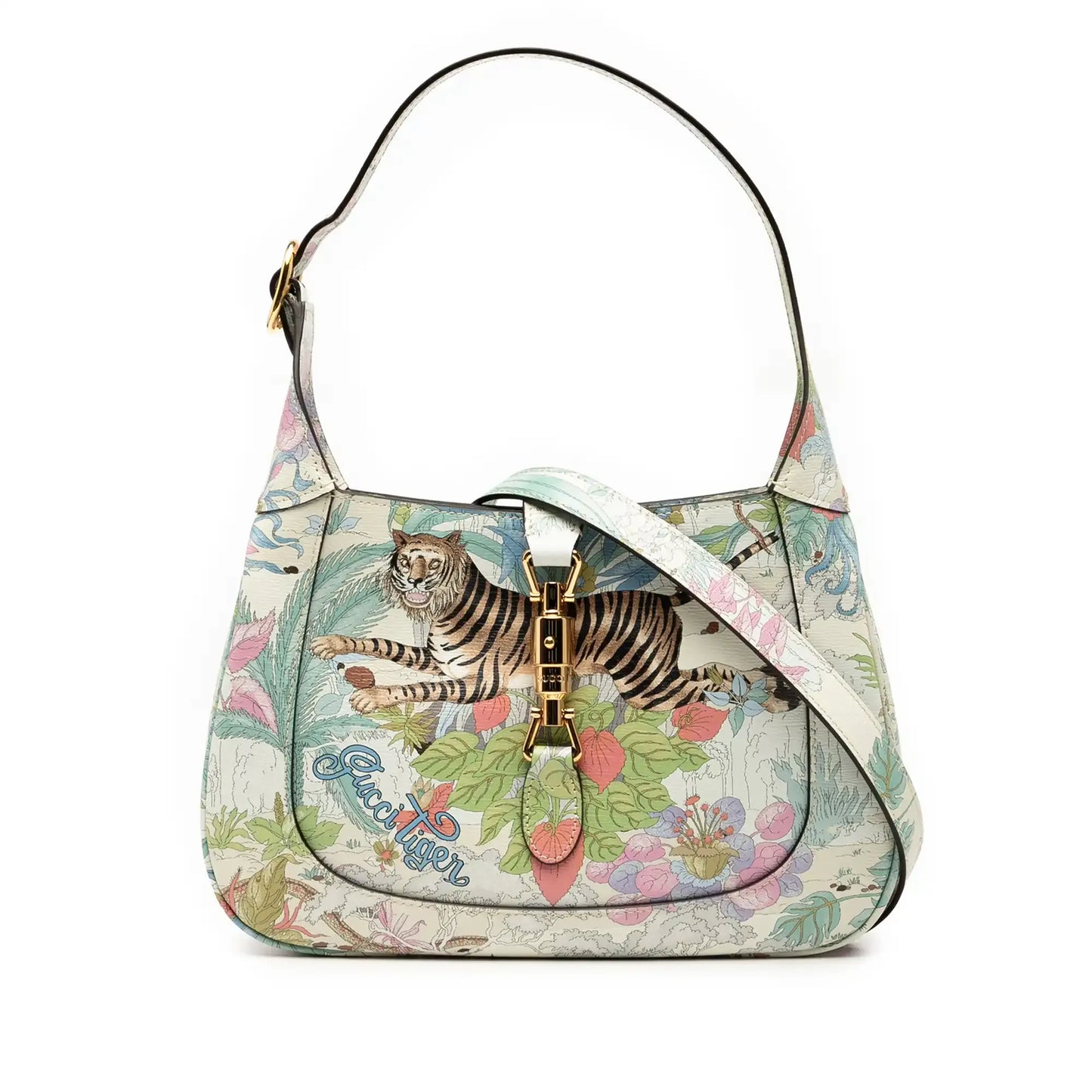 Gucci Small Calfskin Tiger Jackie 1961 Crossbody