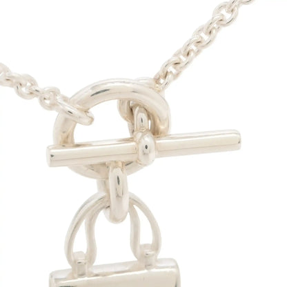 Hermès Sterling Silver Amulettes Constance Necklace