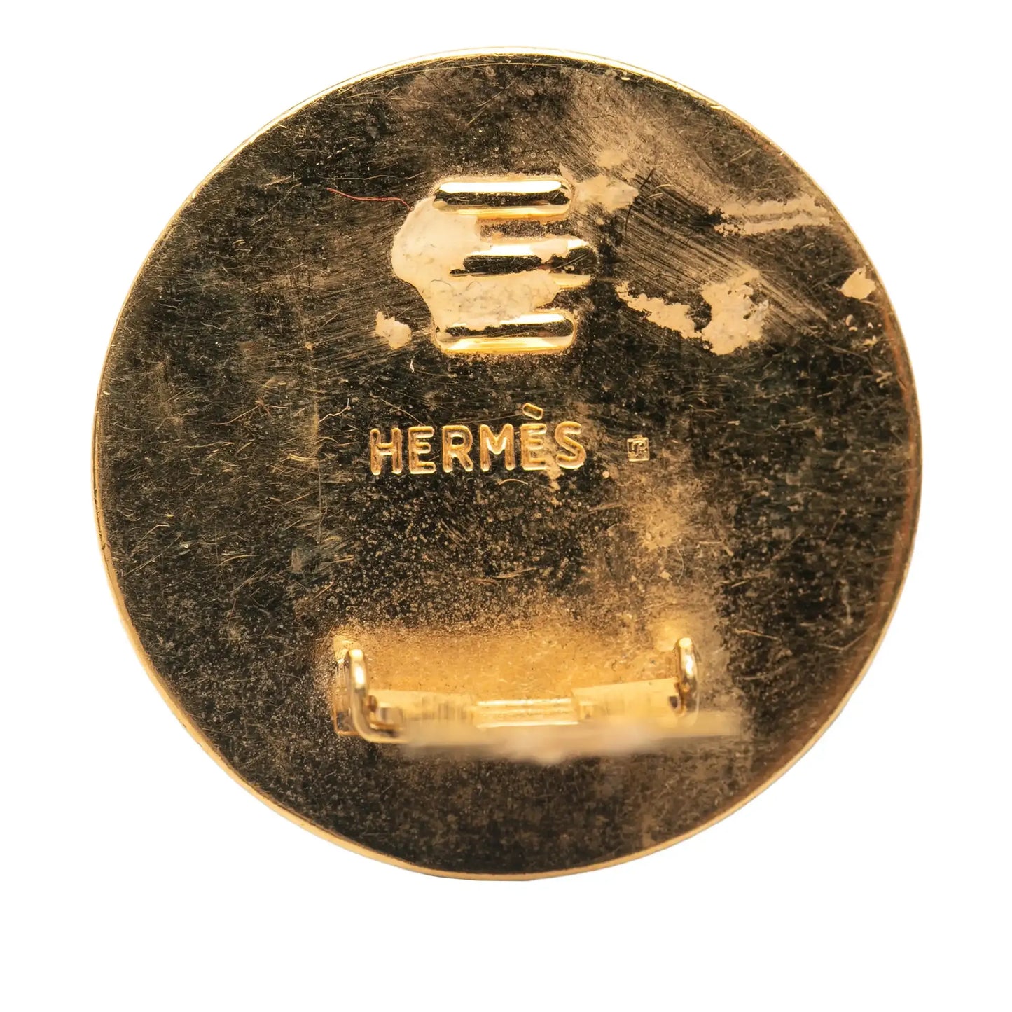 Hermès Enamel Cloisonne Clip on Earrings