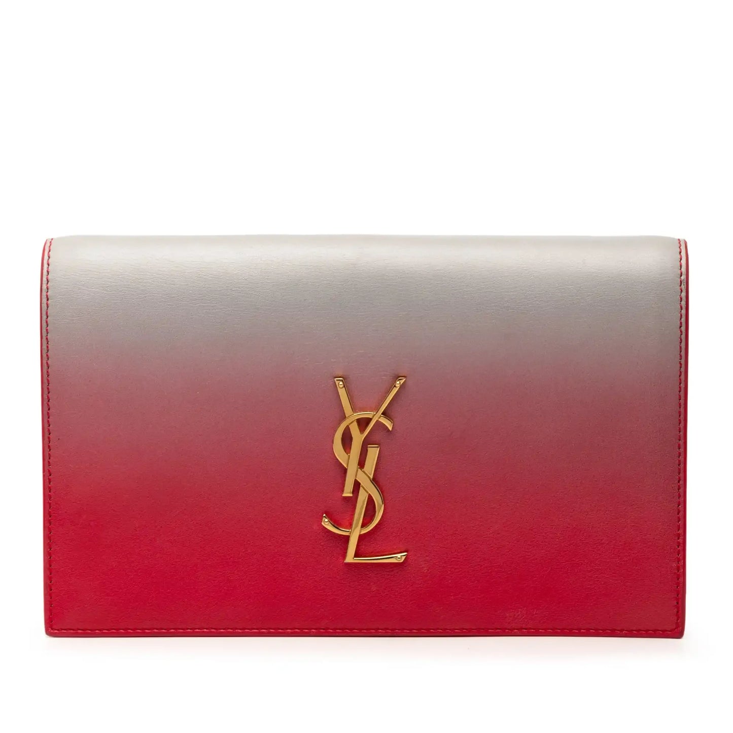 Saint Laurent Smooth Ombre Calfskin Monogram Kate Clutch
