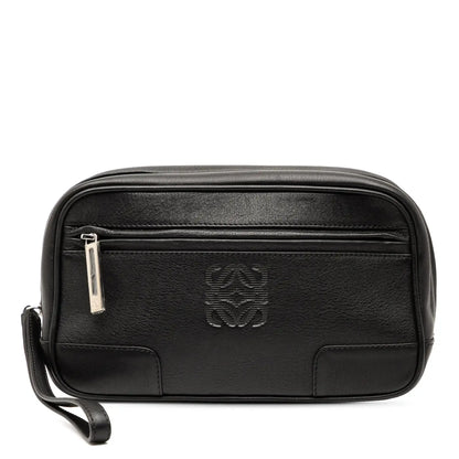 Loewe Leather Anagram Clutch