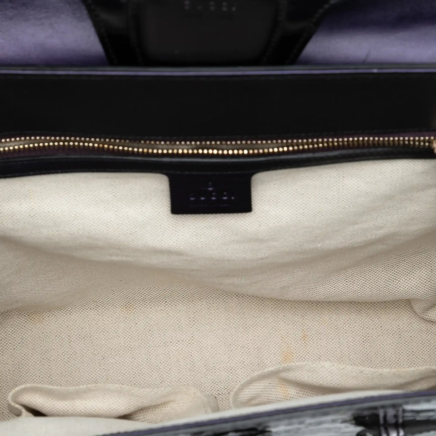 Gucci Large Guccissima Patent Emily Shoulder Bag