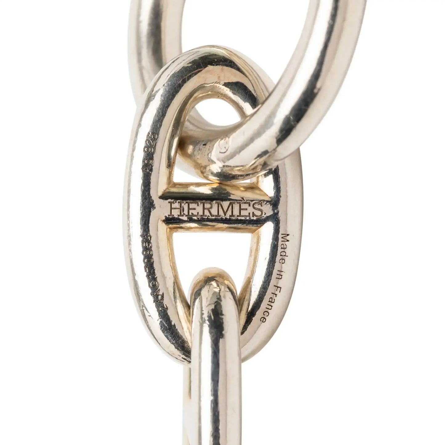 Hermès Large Sterling Silver Chaine d'Ancre Bracelet