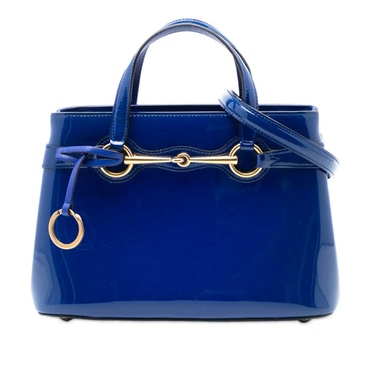 Gucci Patent Bright Bit Satchel