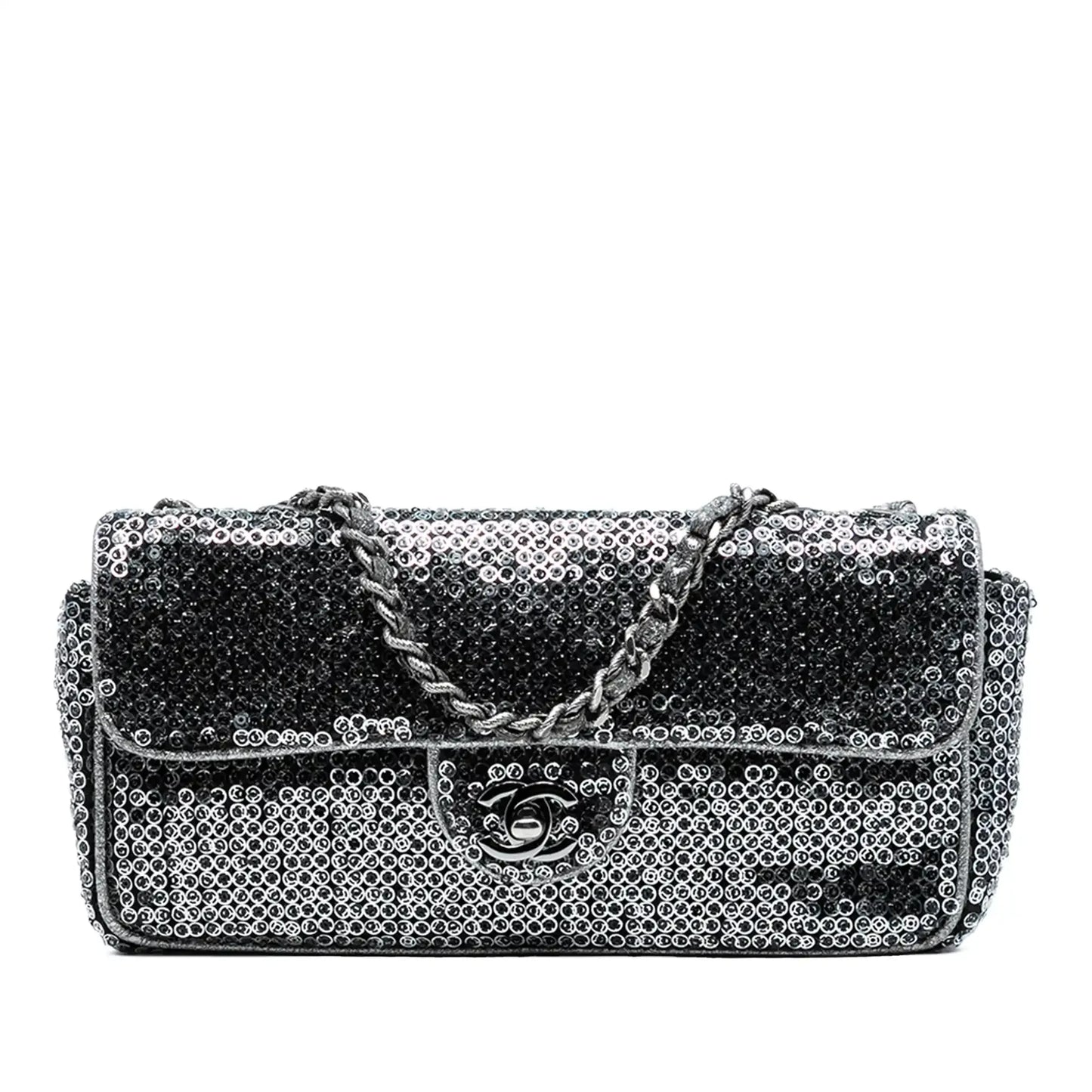 Chanel CC Sequins East West Flap