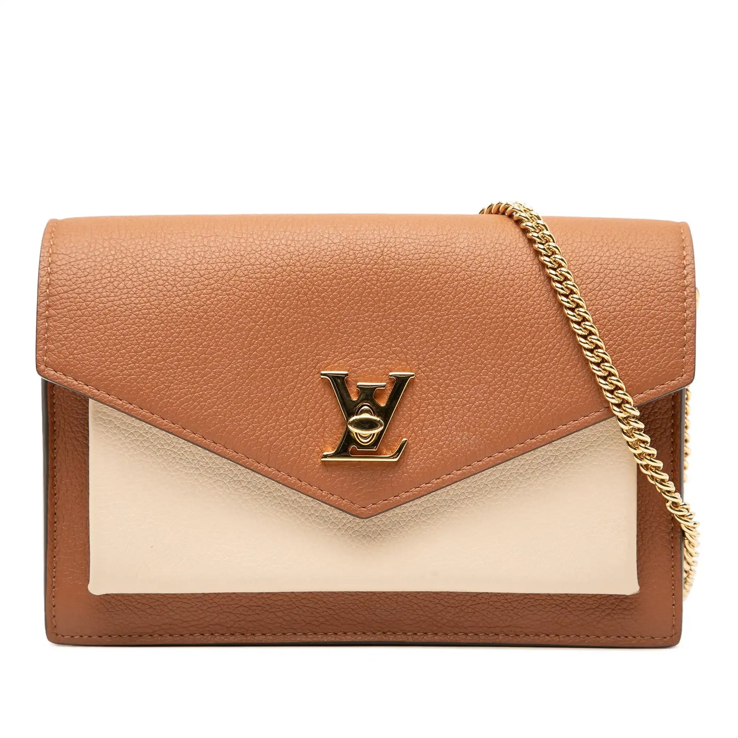 Louis Vuitton Bicolor Leather MyLockMe Chain Pochette