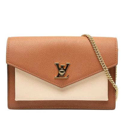 Louis Vuitton Bicolor Leather MyLockMe Chain Pochette