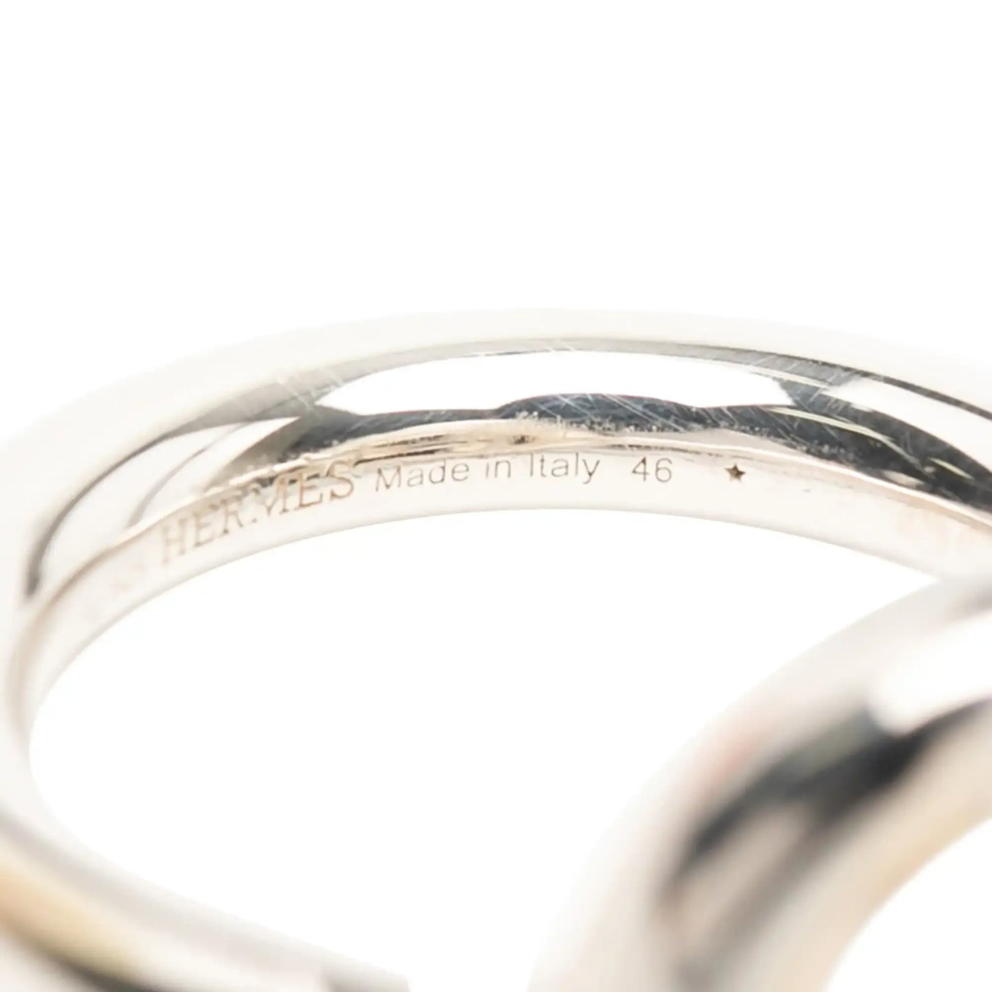 Hermès Sterling Silver Echappee Ring