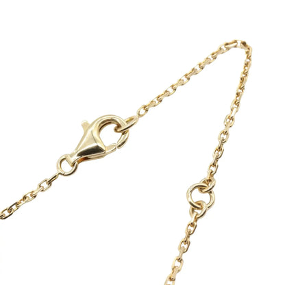 Van Cleef and Arpels 18K Yellow Gold and Onyx Vintage Alhambra Pendant Necklace