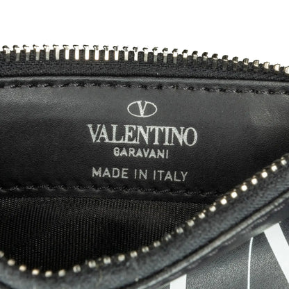 Valentino Leather VLTN Zip Card Holder